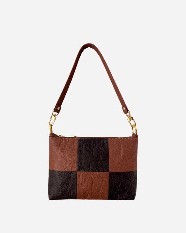 Baguette, Checkered Patchwork Canela/Dark chocolate