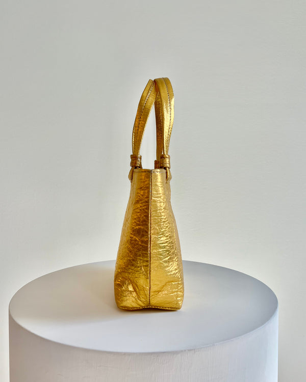 Mini Tote, Gold