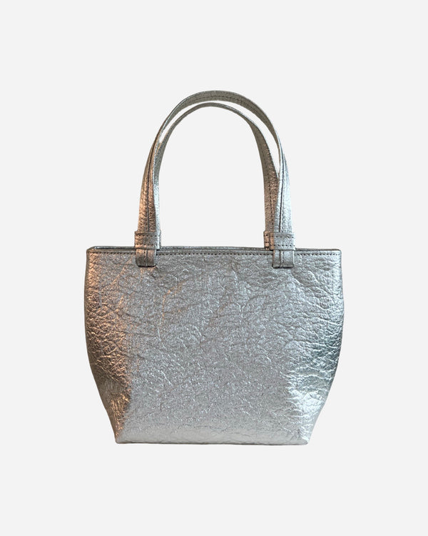 Mini Tote, Silver