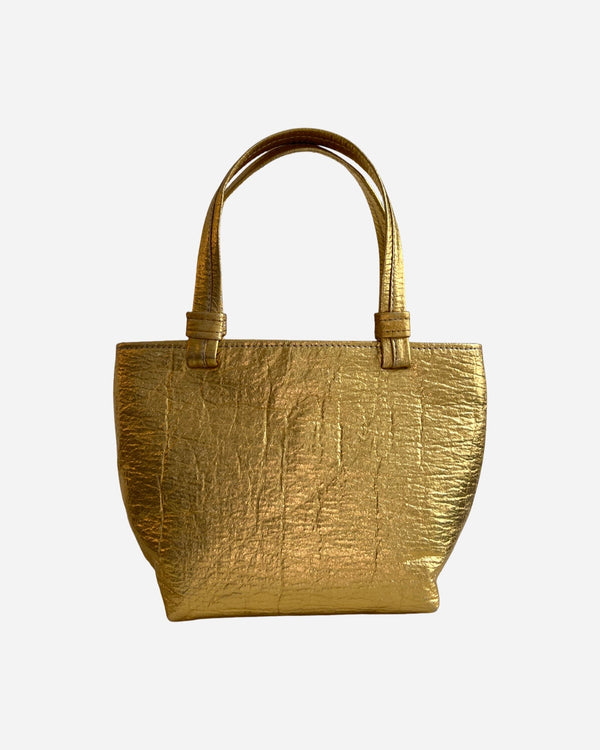Mini Tote, Gold