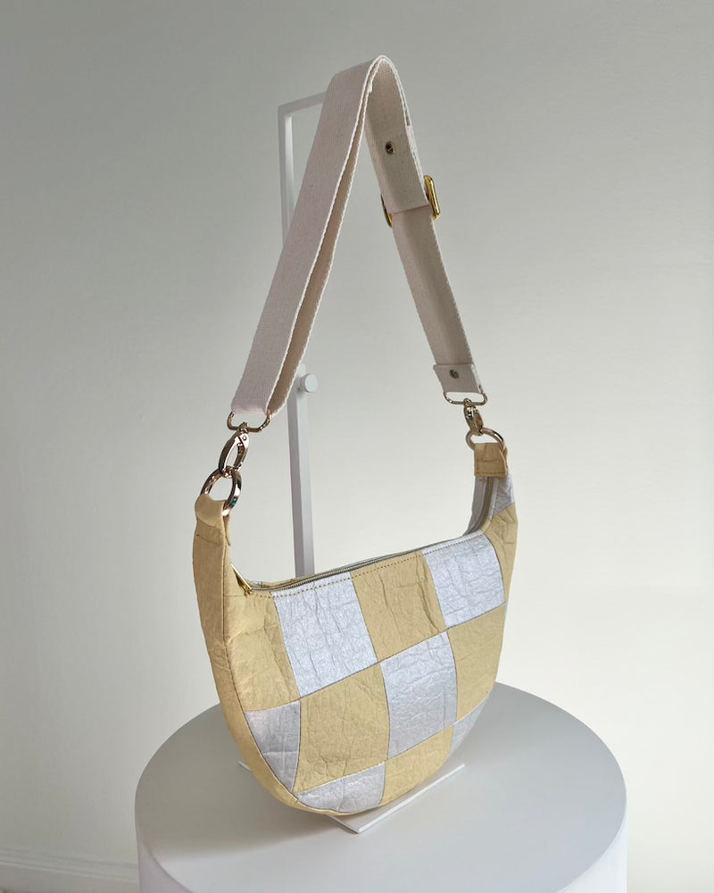 Milo, Checkered Patchwork Marigold/Pearl