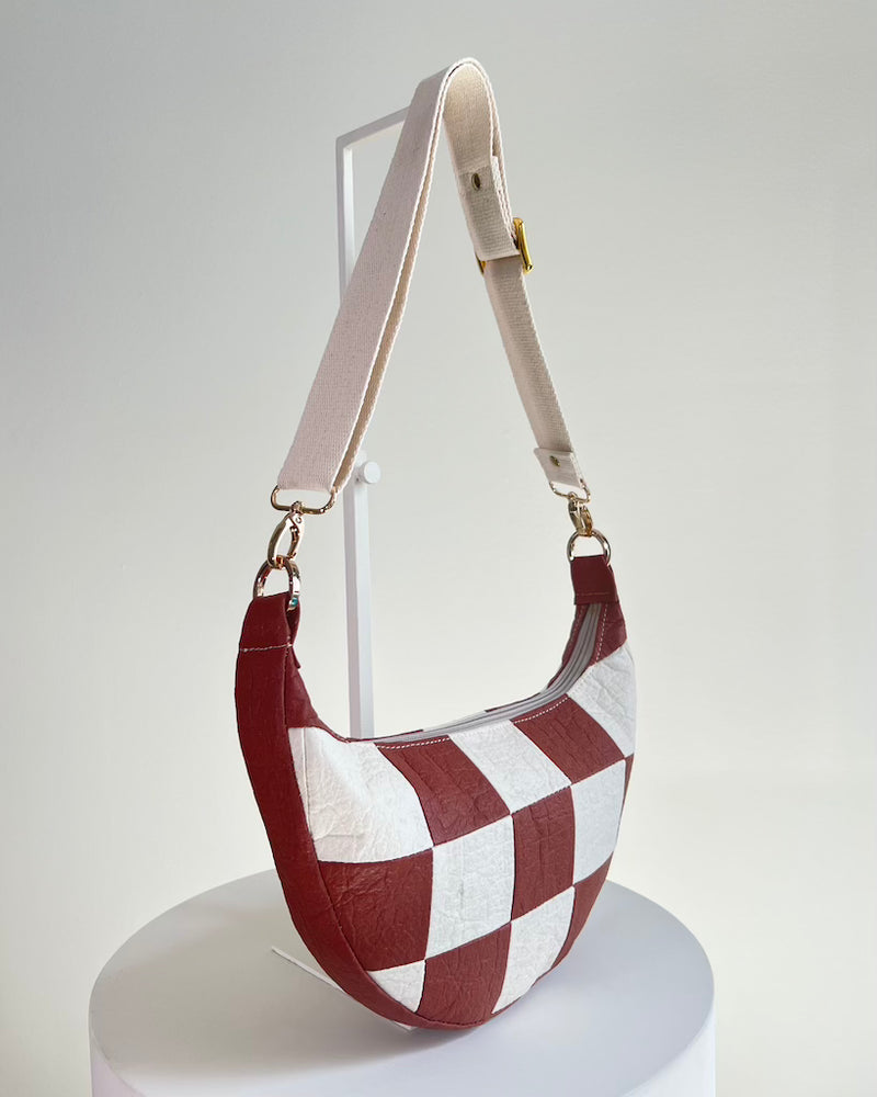 Milo, Checkered Patchwork Canela/Natural