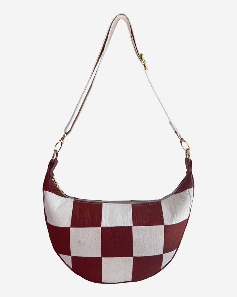 Milo, Checkered Patchwork Canela/Natural
