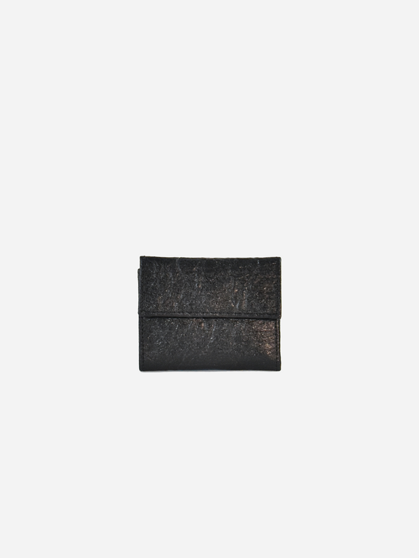 Piñatex Small Wallet, Black
